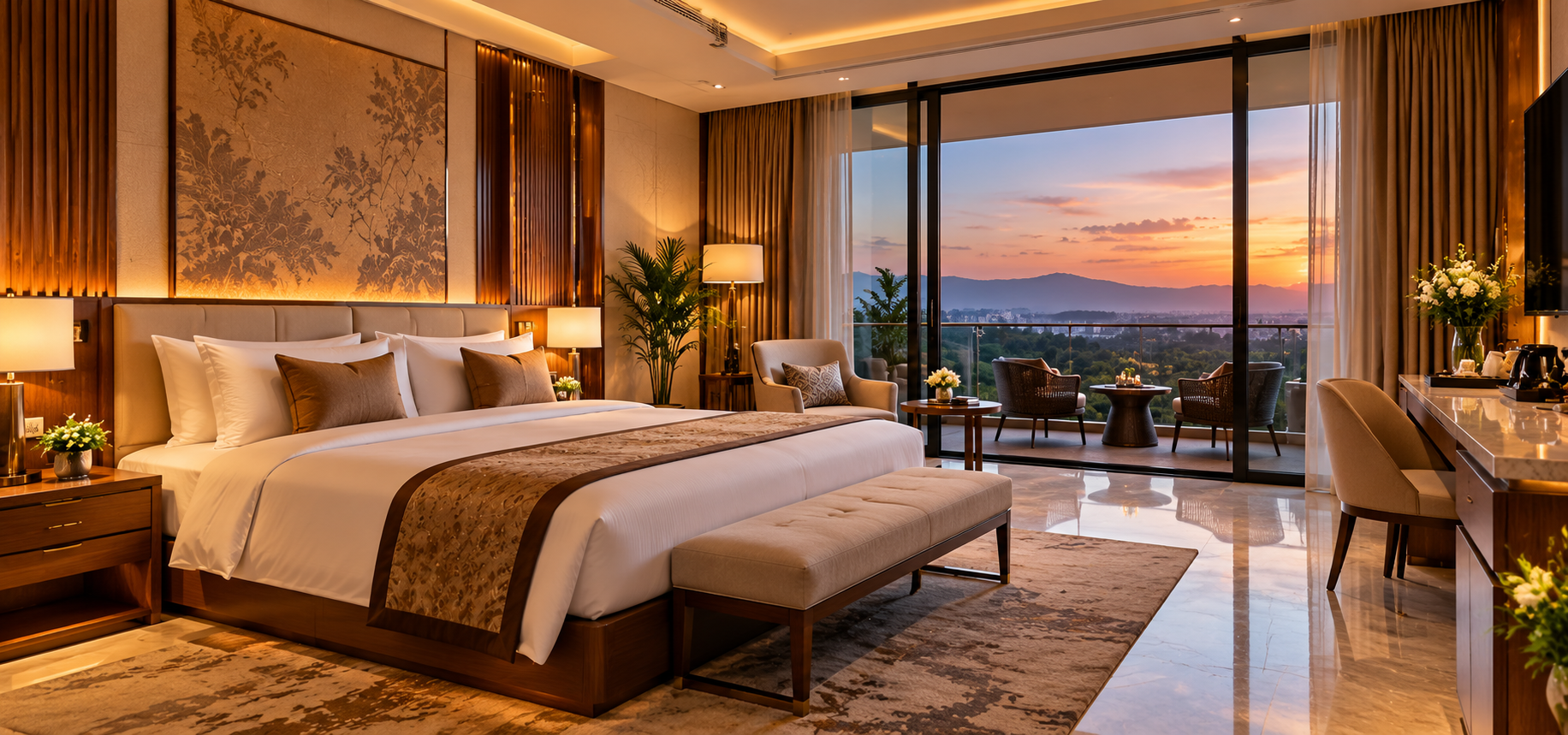 Elegant and comfortable hotel rooms at RR Regency